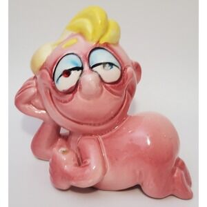 FLAWS Kreiss Psycho Pink Man Dreamy Love Weird Creepy Gag Gift Funny Whimsical